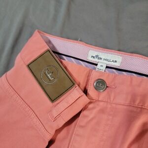 Peter Millar Pants Men's 40x30 Salmon Ultimate Sateen 5 Pocket Stretch MS20B39